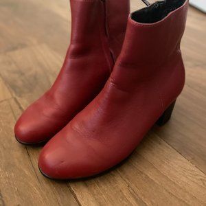 HOPP Red Ankle Boot